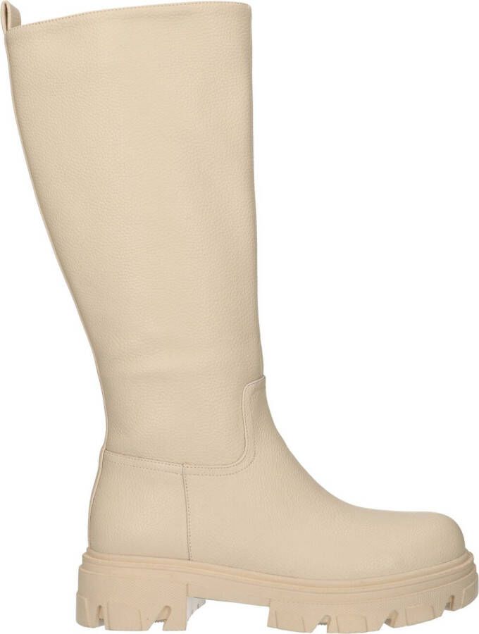 La Strada Halfhoge laars beige dames