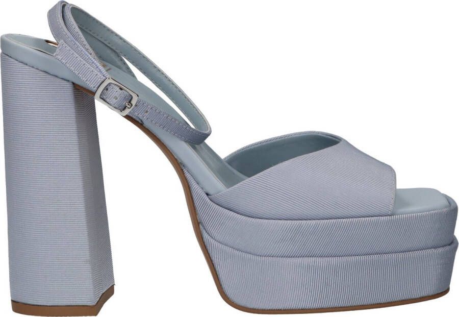 La strada Stijlvolle Gesp Hoge Hak Sandalen Blue Dames