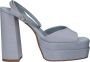 La strada Stijlvolle Gesp Hoge Hak Sandalen Blue Dames - Thumbnail 1