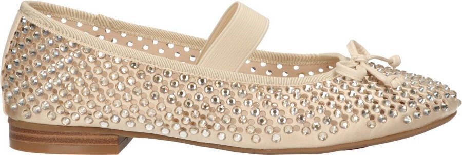 La Strada Loafer beige met steentjes dames