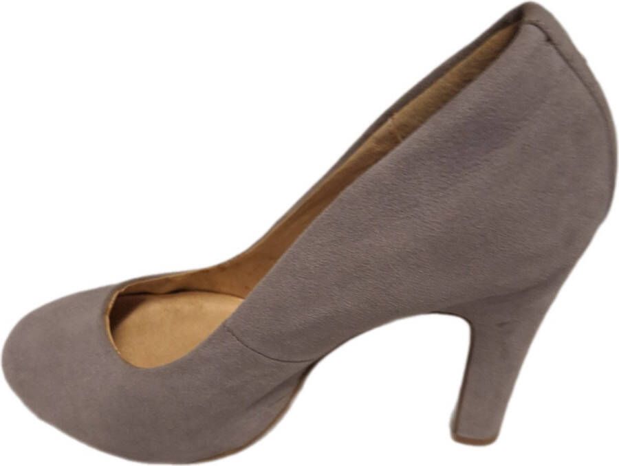 La Strada -PUMP-LIGHTGREY-IMITATIESUEDE