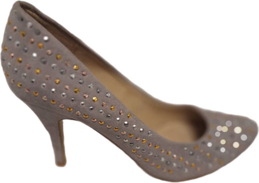 La Strada -PUMPS-LT.GREY-MICRO STUDS