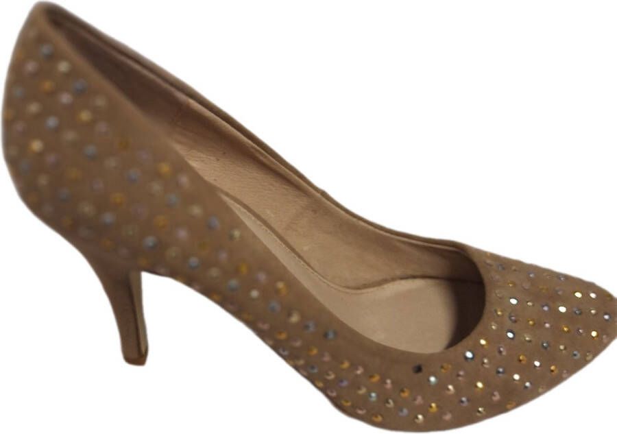 La Strada -PUMPS-SAND-MICRO STUDS