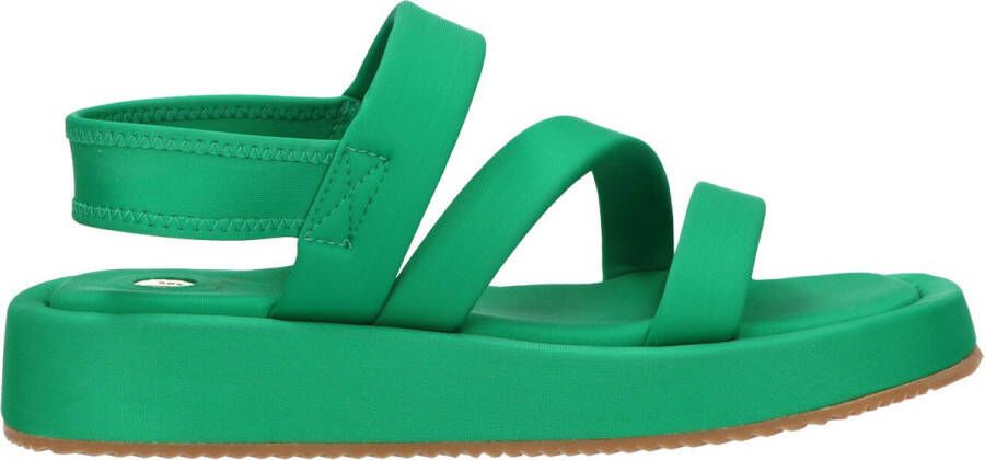 La strada Flat Sandals Green Pink Dames