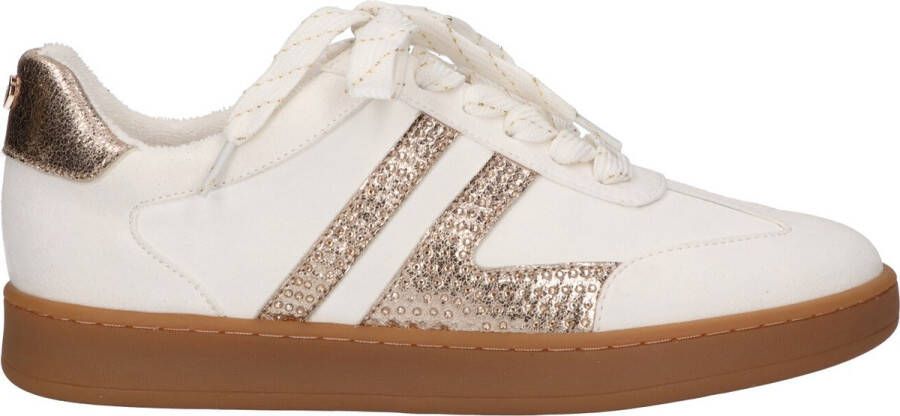 La Strada Sneaker wit met goud dames