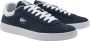 LACOSTE Lage Sneakers Heren Baseshot Premium Maat: 43 Materiaal: Nubuck Kleur: Blauw - Thumbnail 1