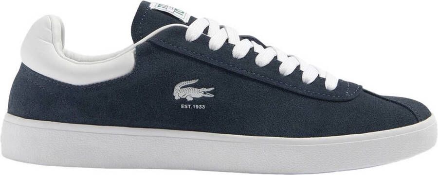 Lacoste Premium Baseshot Leren Sneakers Blauw Wit Multicolor Heren - Foto 1