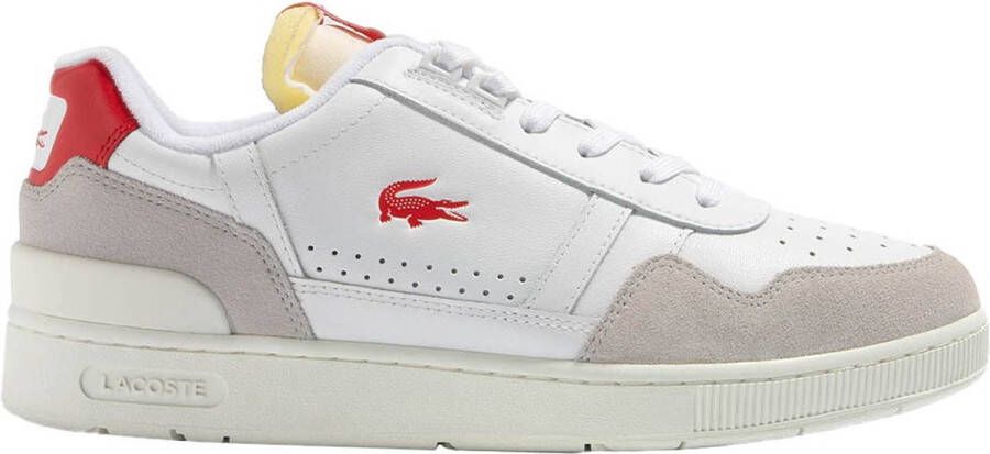 Lacoste T-clip Basketball Schoenen white red maat: 42.5 beschikbare maaten:42.5 44.5 45