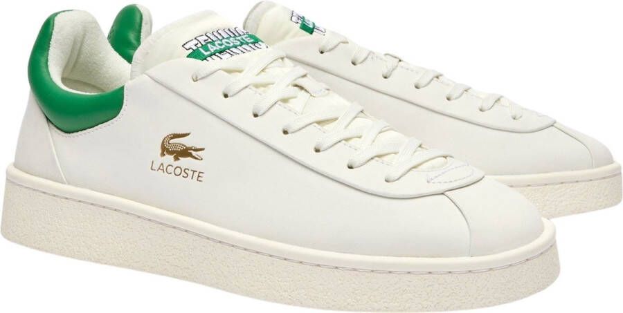 Lacoste Baseshot Premium Lage sneakers Leren Sneaker Heren Wit