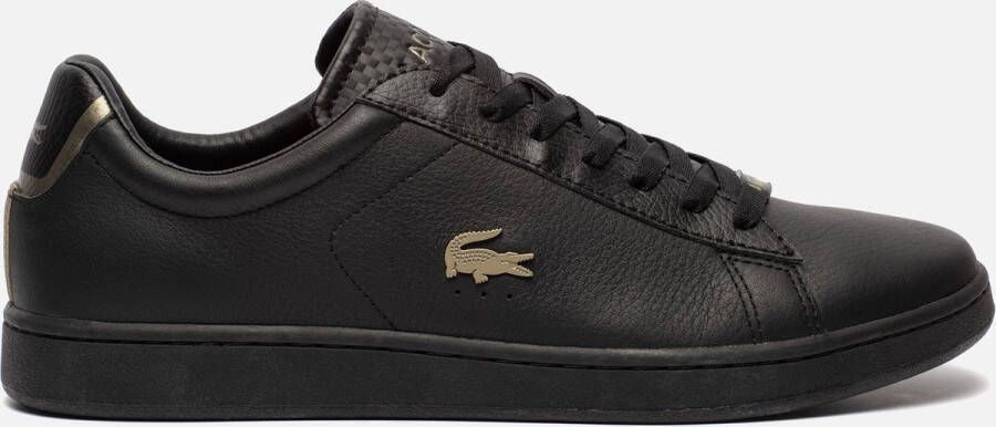 Lacoste Carnaby Evo Heren Sneakers Zwart Goud