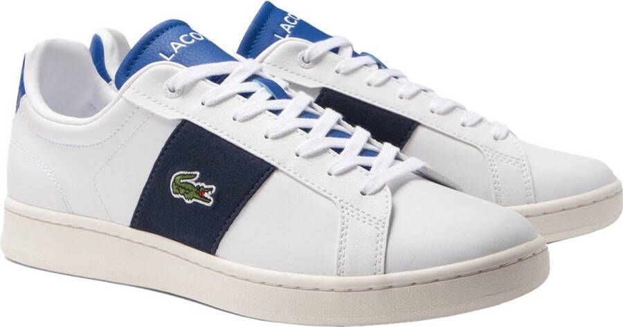 Lacoste Witte Leren Sneakers White Heren