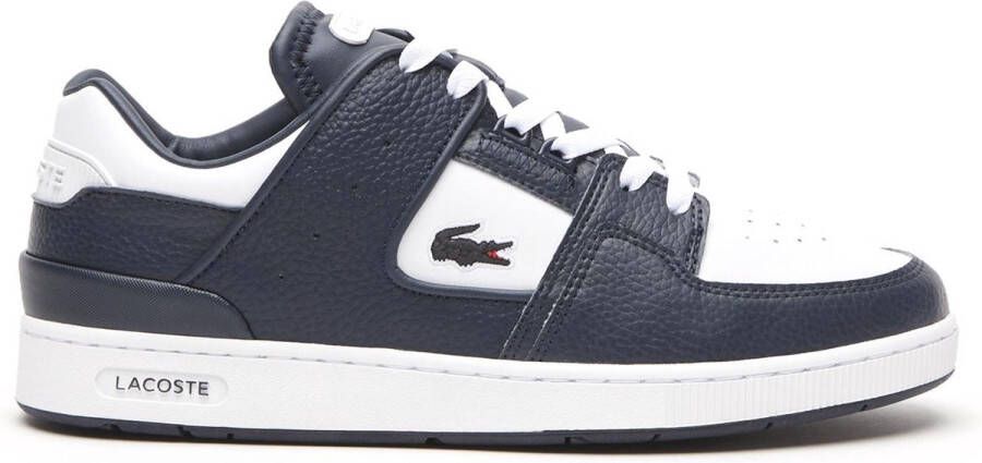 Lacoste Court Cage Heren Sneakers Wit Donkerblauw