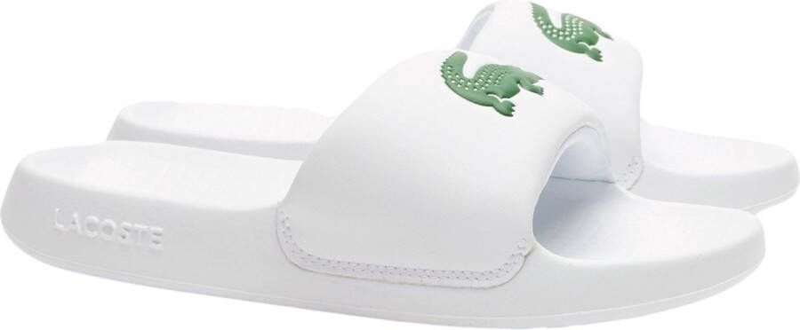 Lacoste Croco 1.0 Serve Slide 1.0 123 1 CFA in wit formaten: 39.5