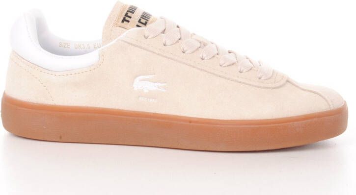 Lacoste damessneakers baseshot d daim beige