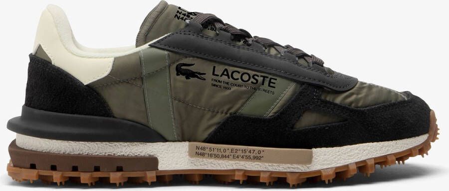 Lacoste Vintage Nylon Sneakers met Eigentijds Ontwerp Green Heren