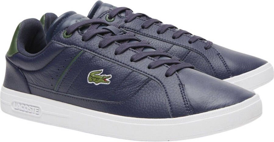 Lacoste Europa Pro 123 Heren Sneakers Schoenen Leer Navy-Blauw 745SMA00657B4