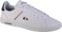 Lacoste Europa Pro Fashion sneakers Schoenen white navy red maat: 42.5 beschikbare maaten:42.5 44.5 45 - Thumbnail 1