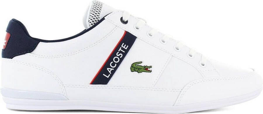 Lacoste Heren Sneakers Chaymon White Navy Red Wit