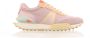 Lacoste L-Spin Deluxe Color Block Leren Sneakers Pink Dames - Thumbnail 1