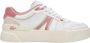 Lacoste Logo Sneaker Mat Leer Label Reliëf White Dames - Thumbnail 1