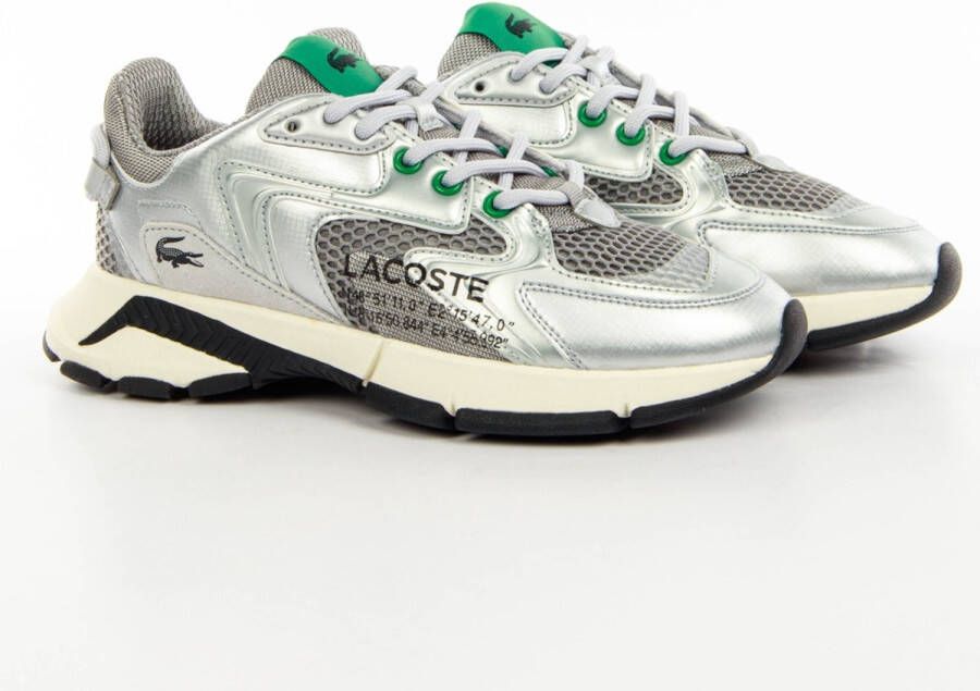 Lacoste Neo Textiel en Leren Sneakers Gray