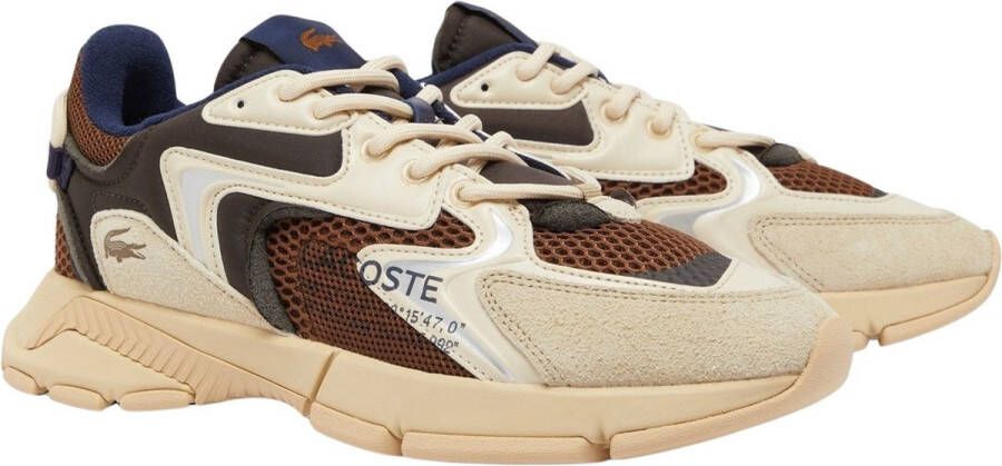 Lacoste Bruine Sneakers voor Mannen Multicolor Heren