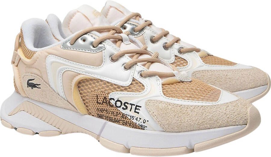 Lacoste L003 Neo Lage sneakers Leren Sneaker Heren Beige