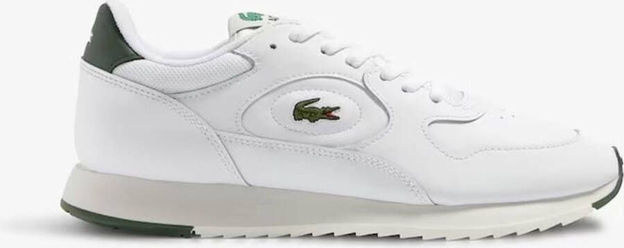 Lacoste Lineset Fashion sneakers Schoenen white burgundy maat: 42.5 beschikbare maaten:41 42.5 43 44.5 45 46