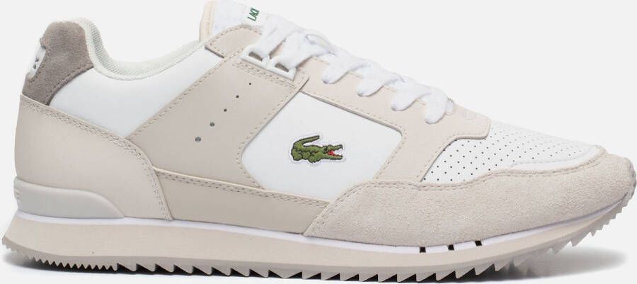 Lacoste Partner Piste Heren Sneakers Gebroken Wit