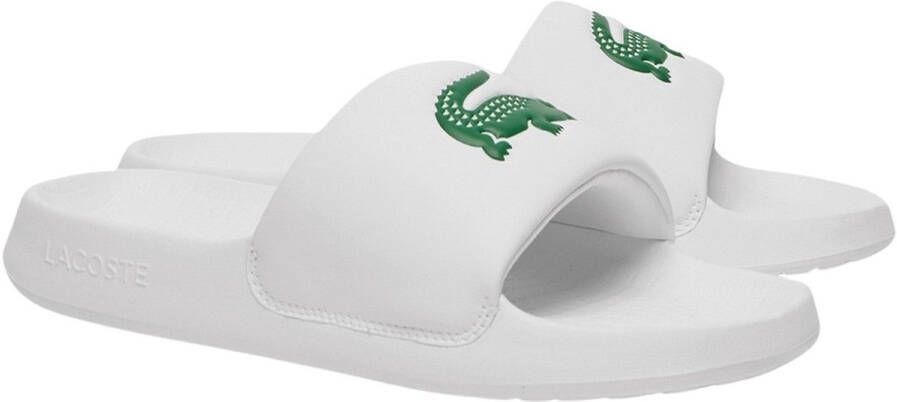 Lacoste Heren Slipper Wit CMA0021 082 SERVE SLIDE