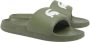 Lacoste SERVE SLIDE 1.0 Heren Slippers Khaki Wit - Thumbnail 4