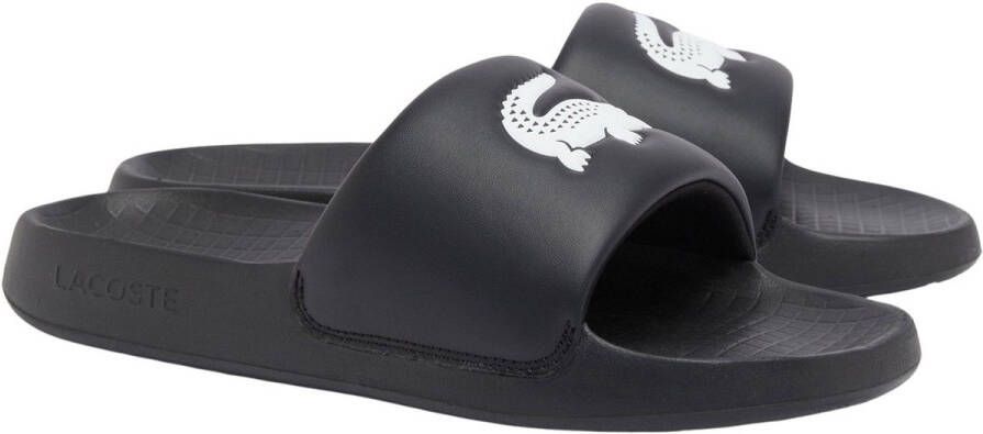 Lacoste SERVE SLIDE 1.0 Heren Slippers Zwart Wit