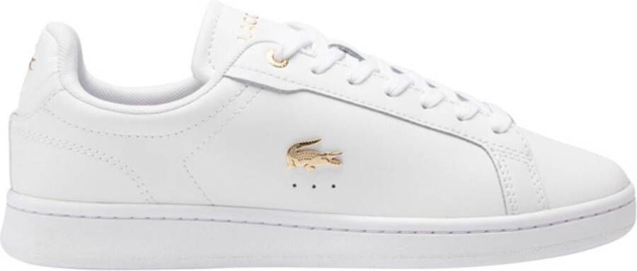 Lacoste Witte Casual Leren Sneakers oor rouwen White Dames