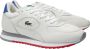 Lacoste Linetrack Sneakers Schoenen OFF WHT BLU RED maat: 42.5 beschikbare maaten:41 42.5 43 44.5 45 46 - Thumbnail 1