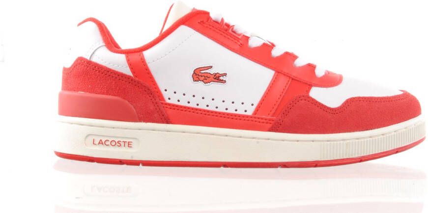 Lacoste herensneaker tclip rood - Foto 1