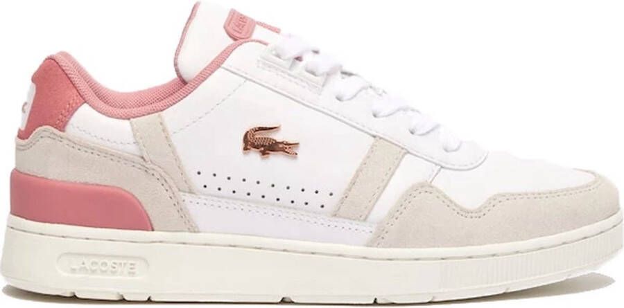 Lacoste T-Clip 124 sneakers dames wit dessin