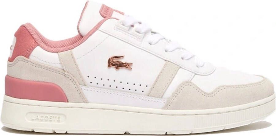 Lacoste T-Clip 124 sneakers dames wit dessin