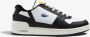 Lacoste Contrasterende kleuren leren T-Clip sneakers White - Thumbnail 1