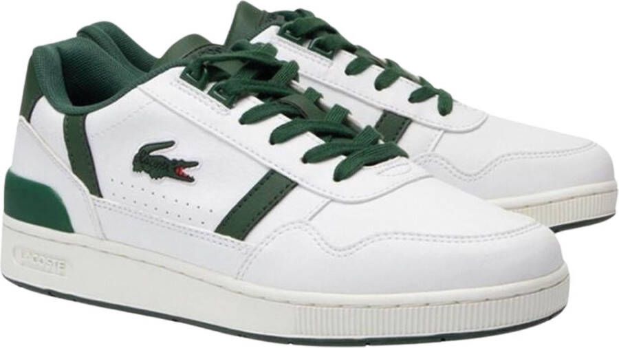 Lacoste T-clip J Sneakers Leren Sneaker Jongens Wit