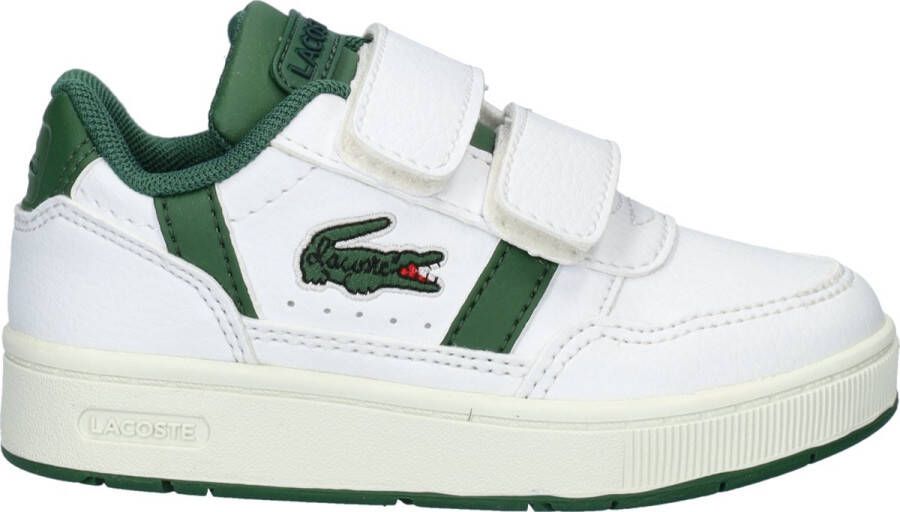 Lacoste T-Clip jongens klittenbanschoen Wit Groen