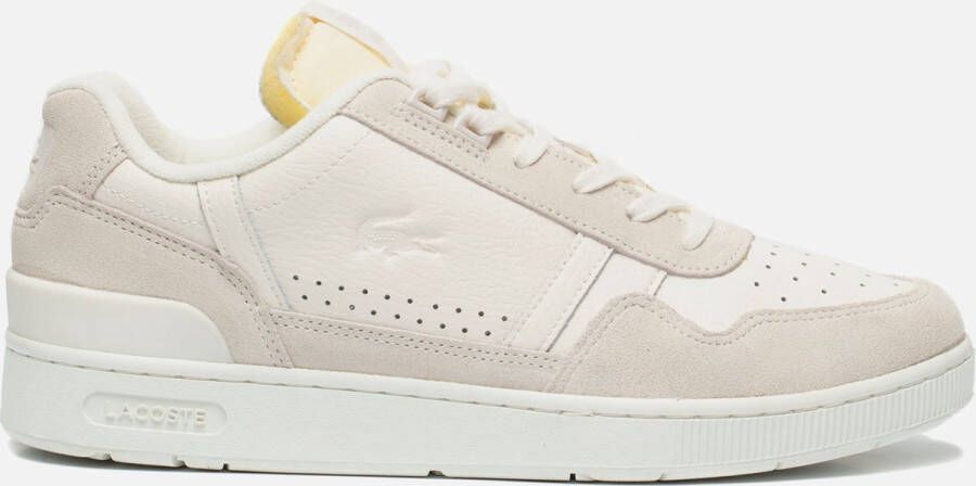 Lacoste T-clip Sneakers Wit Leer Heren