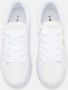 Lacoste Logo Sneakers Mat Leer Zijlabel In reliëf Brede Zool White Dames - Thumbnail 7