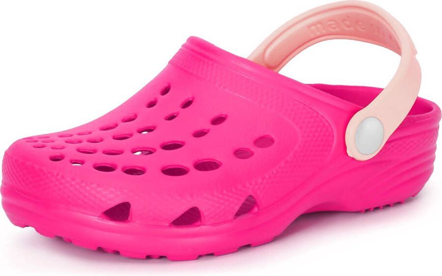 Ladeheid Clogs Kinderen Tuinschoenen Lichte Kinderschoenen Fuchsia Poederroze 26 27 LA-CA-FTKIDS