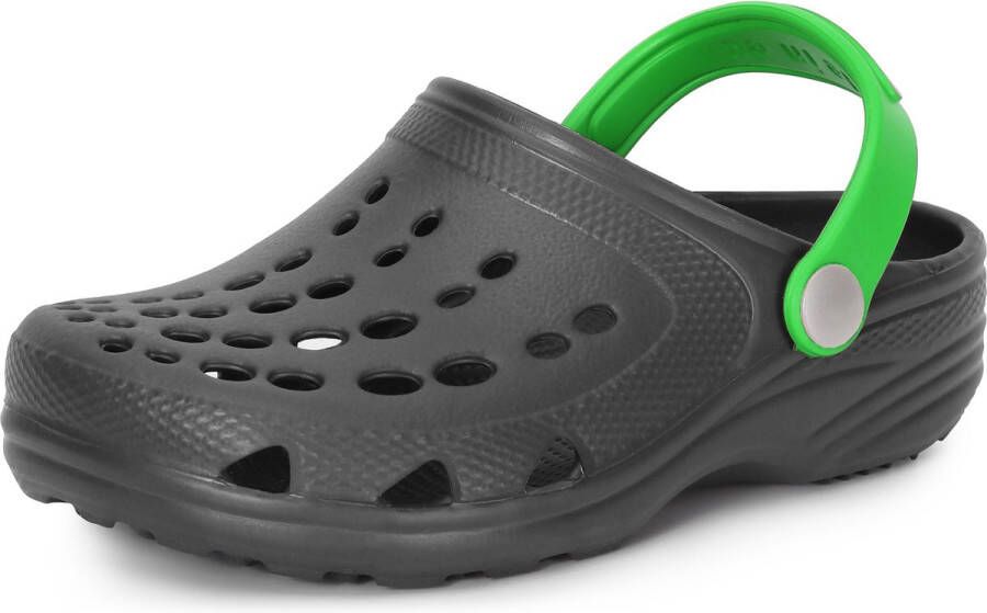 Ladeheid Clogs Kinderen Tuinschoenen Lichte Kinderschoenen Grijs Groen 30 31 LA-CA-FTKIDS