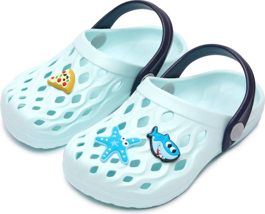 Ladeheid Clogs Kinderen Tuinschoenen Lichte Kinderschoenen Lichtblauw 27 28 LA-CA-FlowKidsJib