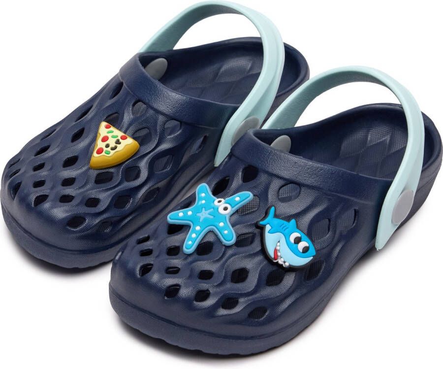 Ladeheid Clogs Kinderen Tuinschoenen Lichte Kinderschoenen Marineblauw 27 28 LA-CA-FlowKidsJib