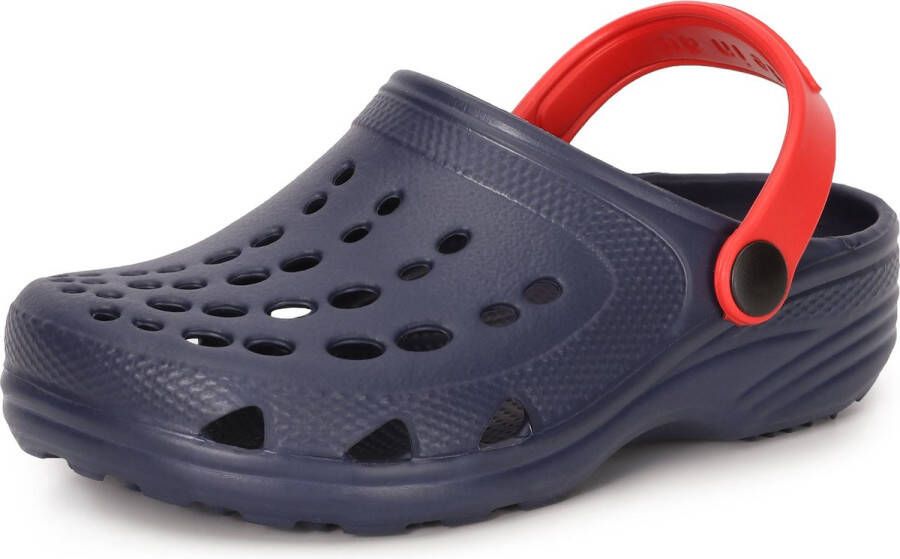 Ladeheid Clogs Kinderen Tuinschoenen Lichte Kinderschoenen Marineblauw Rood 32 33 LA-CA-FTKIDS