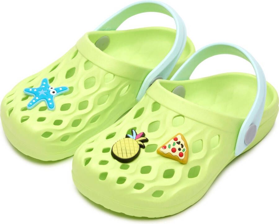 Ladeheid Clogs Kinderen Tuinschoenen Lichte Kinderschoenen Pistache 25 26 LA-CA-FlowKidsJib