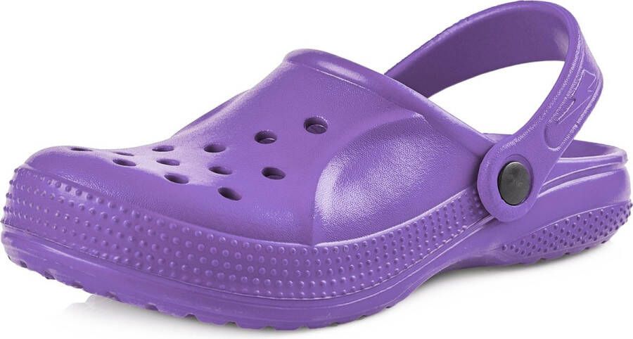 Ladeheid Clogs Kinderen Tuinschoenen Lichte Kinderschoenen Violet 24 LA-KL