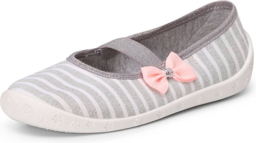 Ladeheid Kinder Pantoffels Sloffen Muizen Unisex 25 Gemêleerde witte strik LA-RW-Sylwia